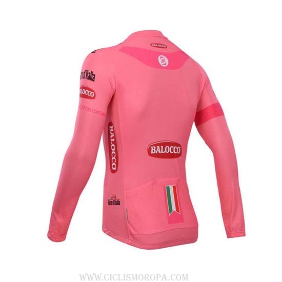 2014 Ropa Ciclismo Giro d'Italia Rosa Mangas Largas y Culotte Lunga
